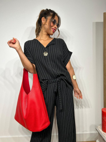 Bolso Hobo Grande VIMOTY Rojo heve