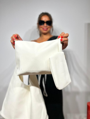 Bolso Hobo Grande VIMOTY Blanco heve