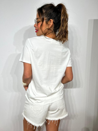 Camiseta Básica Escote Pico RILLAND Blanco heve