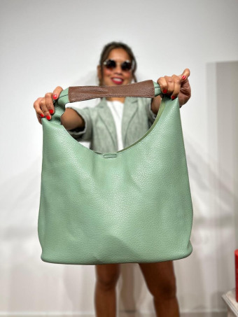 Bolso Hobo Grande VIMOTY Verde Menta heve