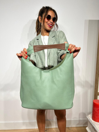 Bolso Hobo Grande VIMOTY Verde Menta heve