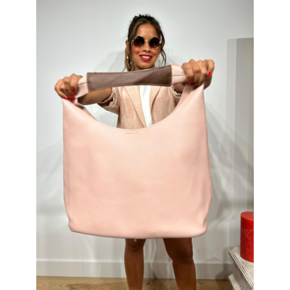 Bolso Hobo Grande VIMOTY Rosa heve Bolso Hobo Grande VIMOTY Rosa heve
