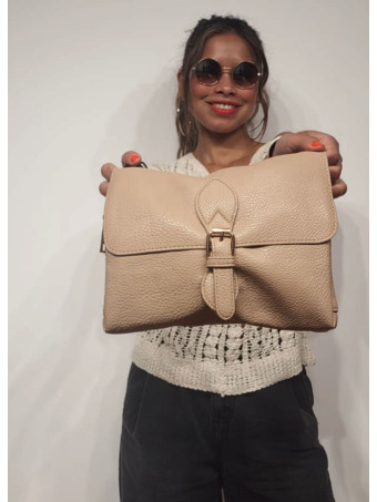 Bolso Abatanado Bandolera SPRINGE Taupe heve