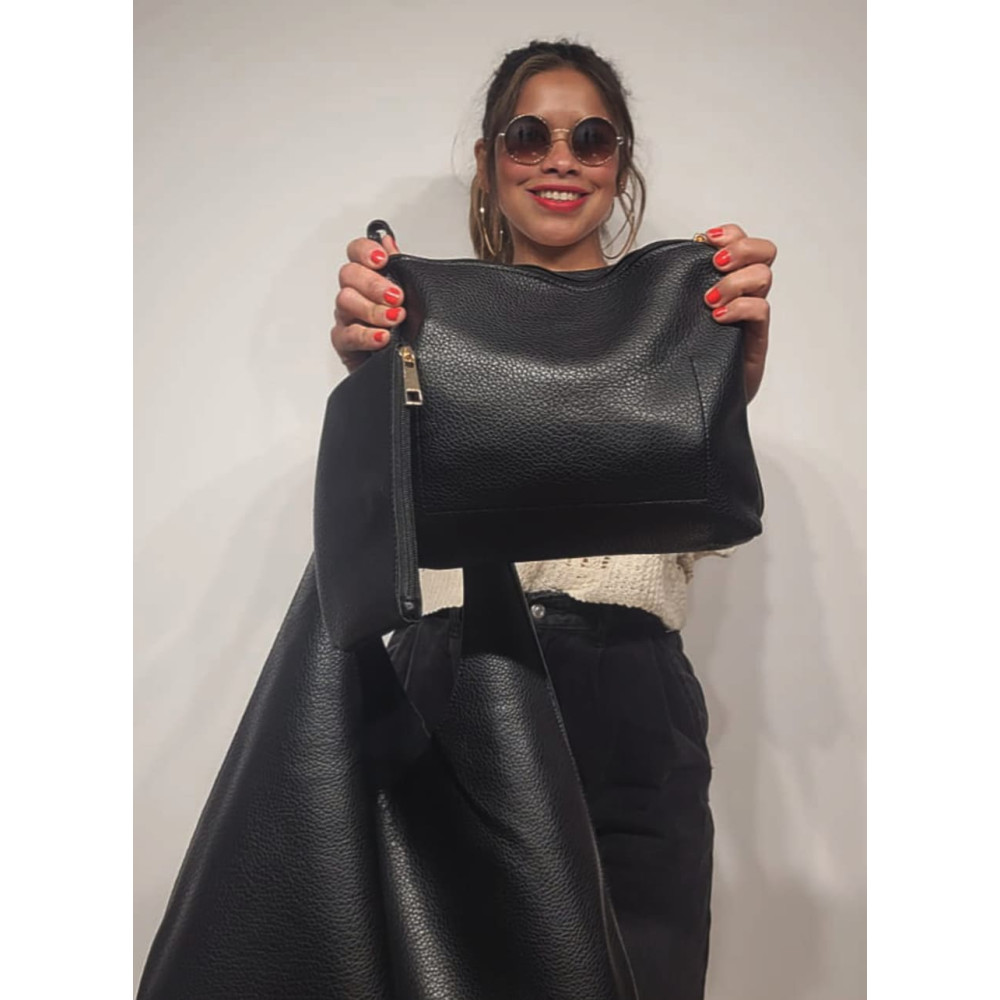 Bolso Hobo Grande VIMOTY Negro heve