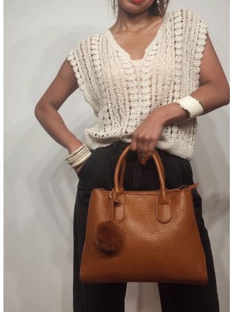 Bolso Abatanado Doble Asa KIMCHI Camel heve
