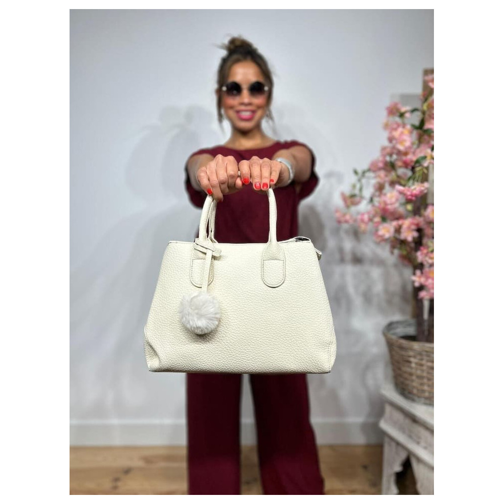 Bolso Abatanado Doble Asa KIMCHI Beige HEVE Bolso Abatanado Doble Asa KIMCHI Beige HEVE