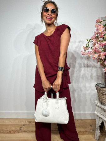 Bolso Abatanado Doble Asa KIMCHI Blanco HEVE