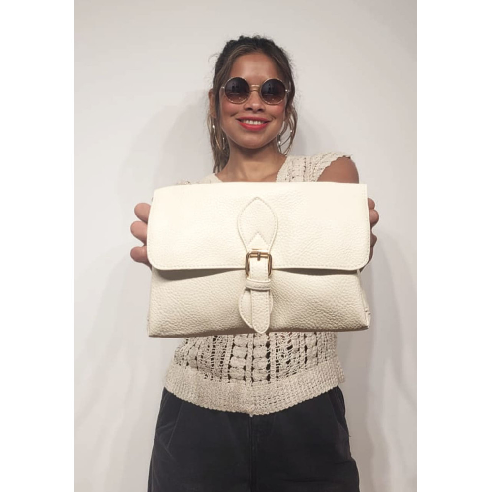 Bolso Abatanado Bandolera SPRINGE Crudo HEVE