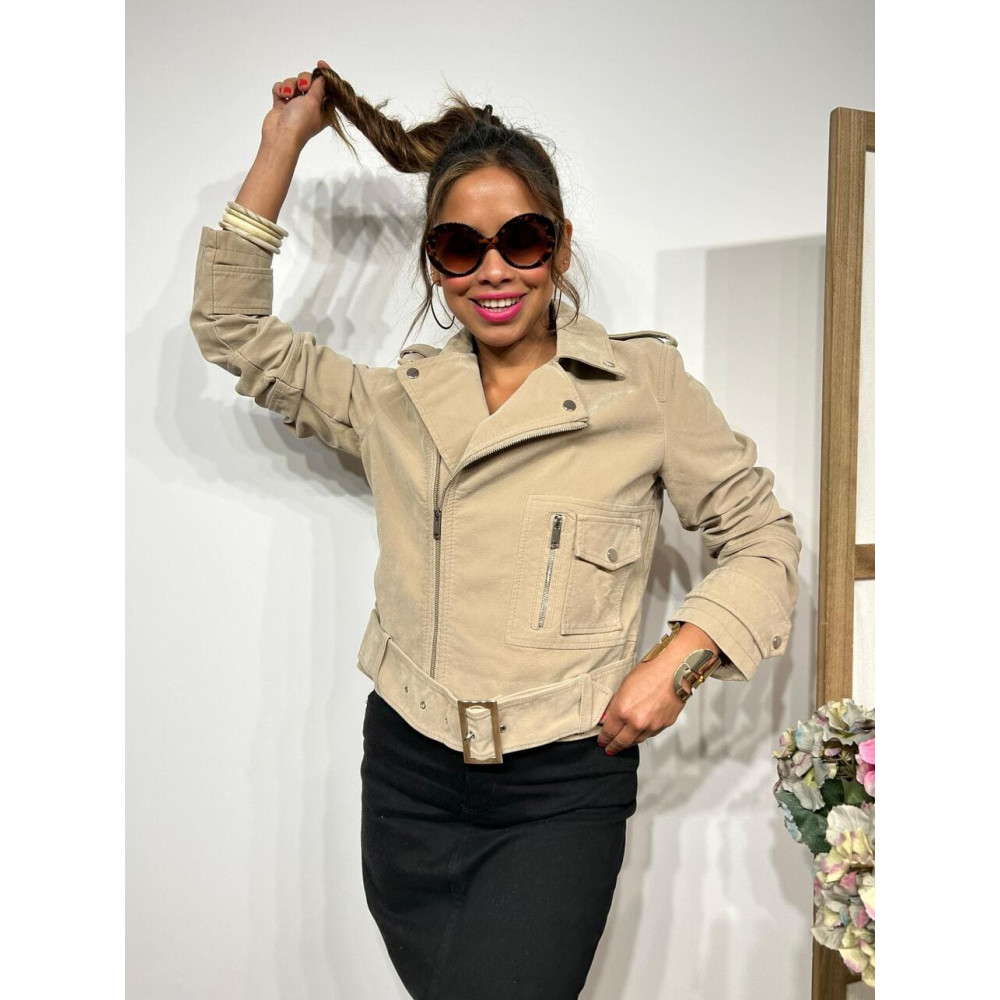 Biker Antelina BARTOW Beige HEVE Biker Antelina BARTOW Beige HEVE