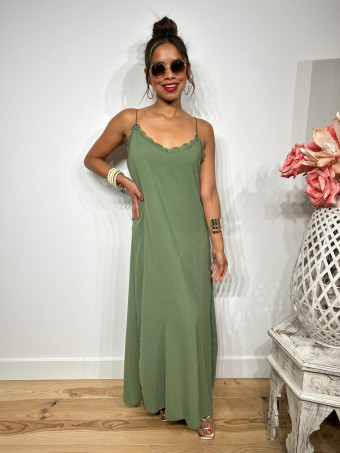 Vestido Lencero REENIE Khaki HEVE
