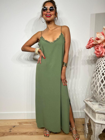 Vestido Lencero REENIE Khaki HEVE