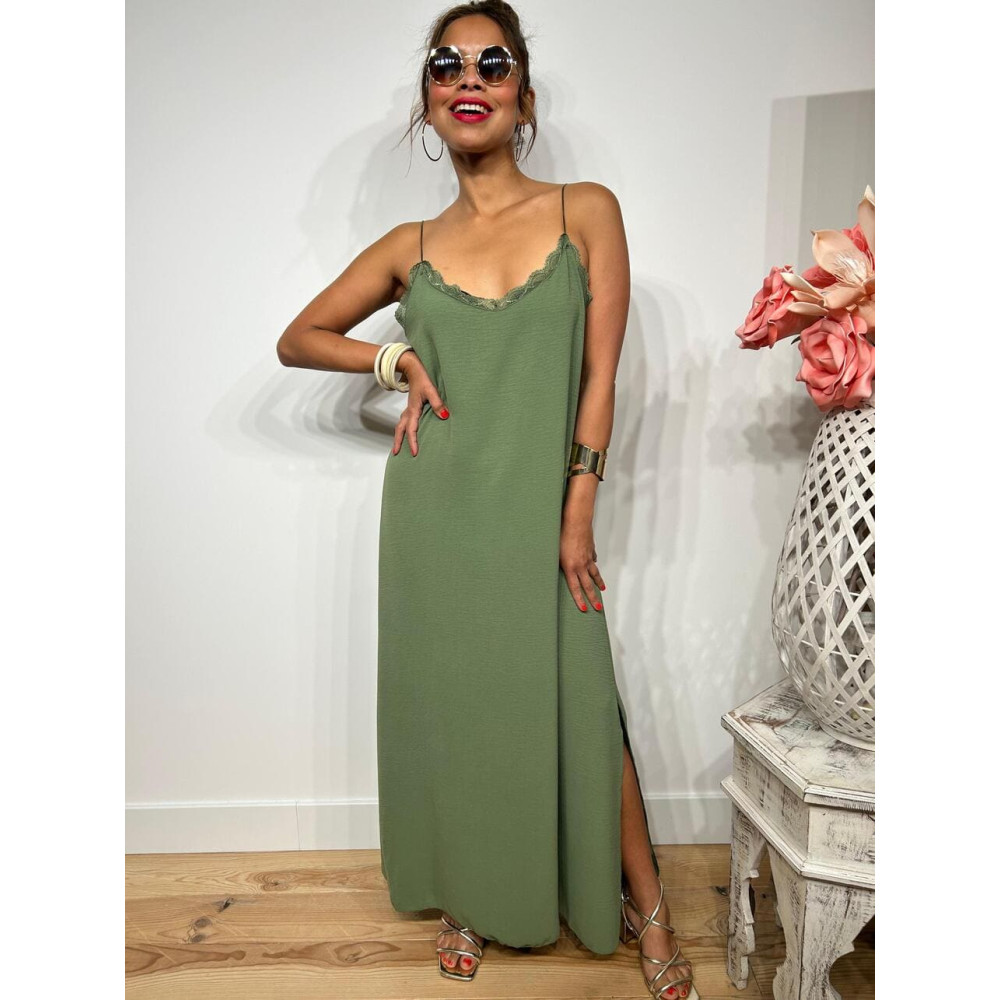 Vestido Lencero REENIE Khaki HEVE