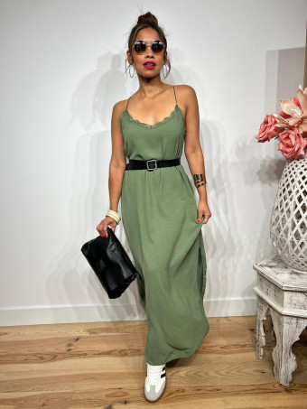 Vestido Lencero REENIE Khaki HEVE