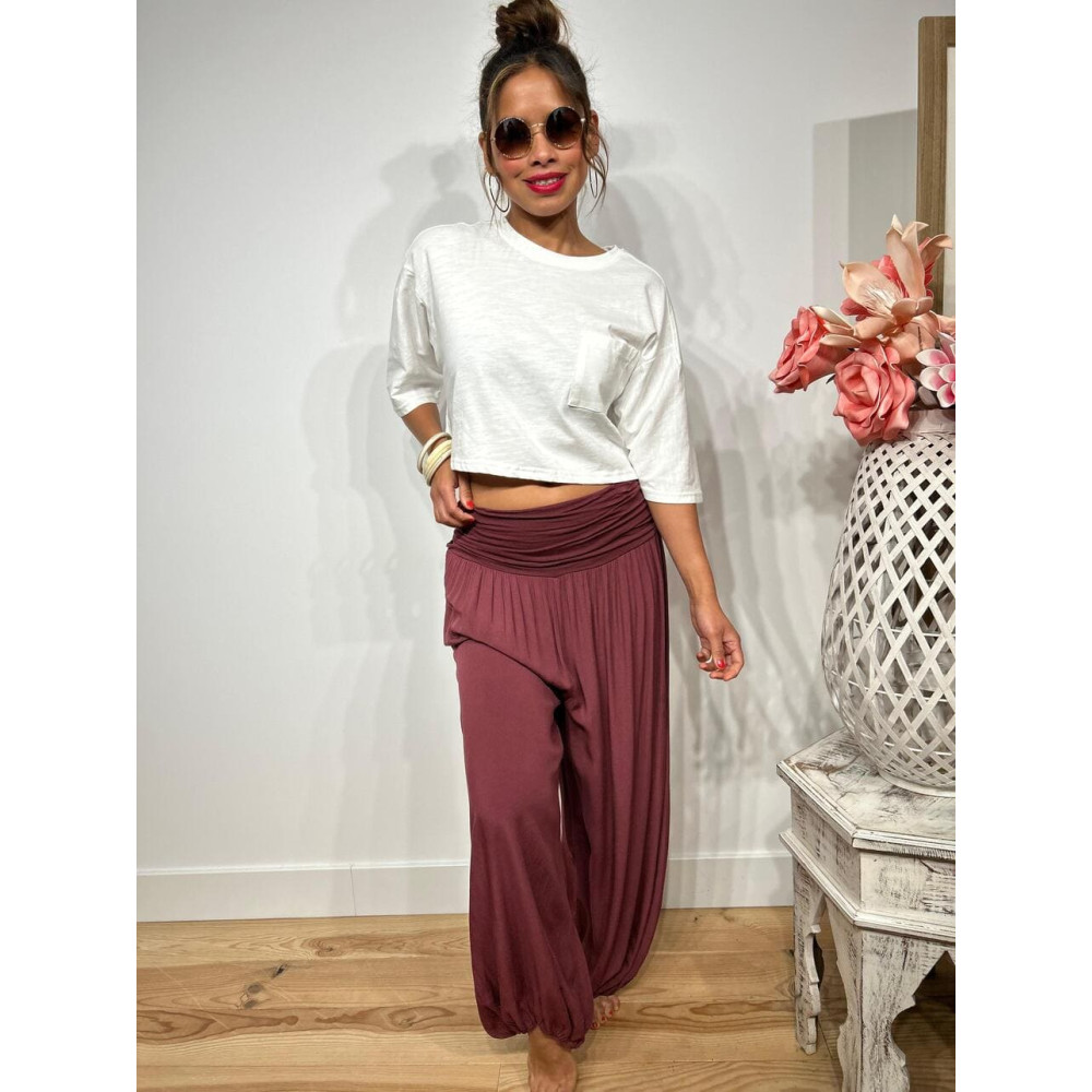 Pantalón Harem ALADDÍN Burdeos HEVE Pantalón Harem ALADDÍN Burdeos HEVE