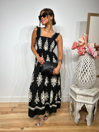 Bolso Abatanado Bandolera SPRINGE Negro HEVE