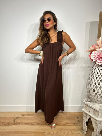 Vestido Lazada KALOOT Marrón HEVE