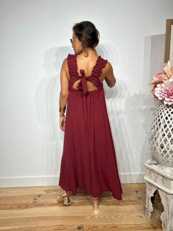 Vestido Lazada KALOOT Burdeos HEVE