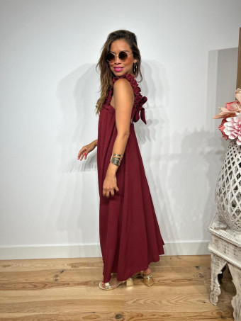 Vestido Lazada KALOOT Burdeos HEVE