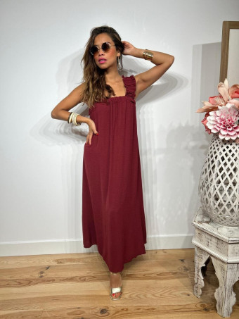 Vestido Lazada KALOOT Burdeos HEVE