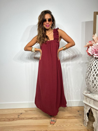 Vestido Lazada KALOOT Burdeos HEVE