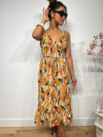 Vestido Tirantes Estampado RIYA HEVE