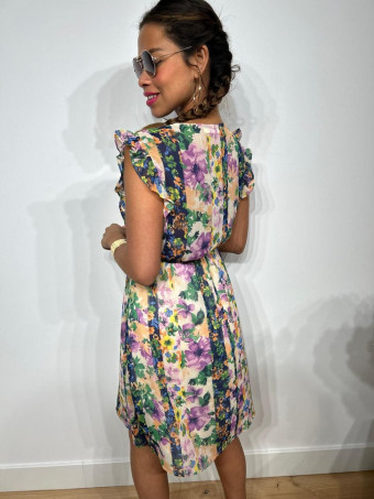 Vestido Vaporoso Floral LESHILA Verde HEVE