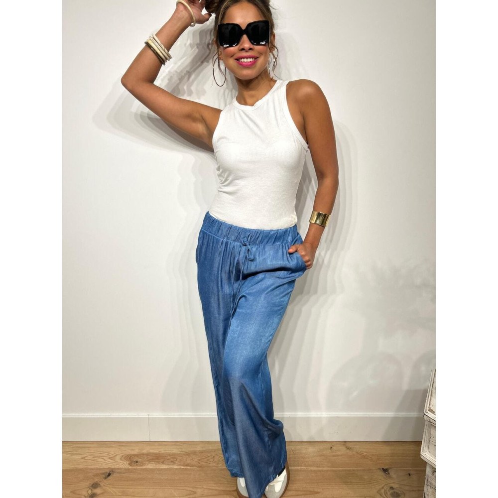 Pantalón Casual Ligero CHESIKO Blue Jean HEVE Pantalón Casual Ligero CHESIKO Blue Jean HEVE