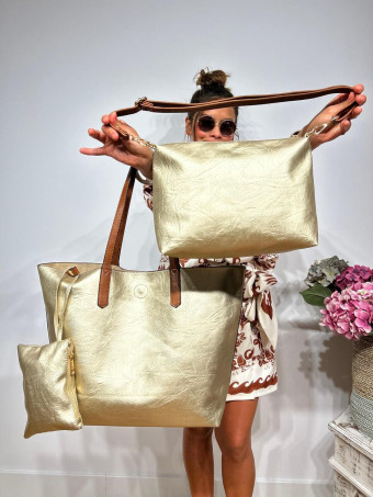 Bolso Shopper BONIQUE Oro HEVE