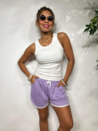 Short Sporty Ribetes KOPLAY Lila HEVE