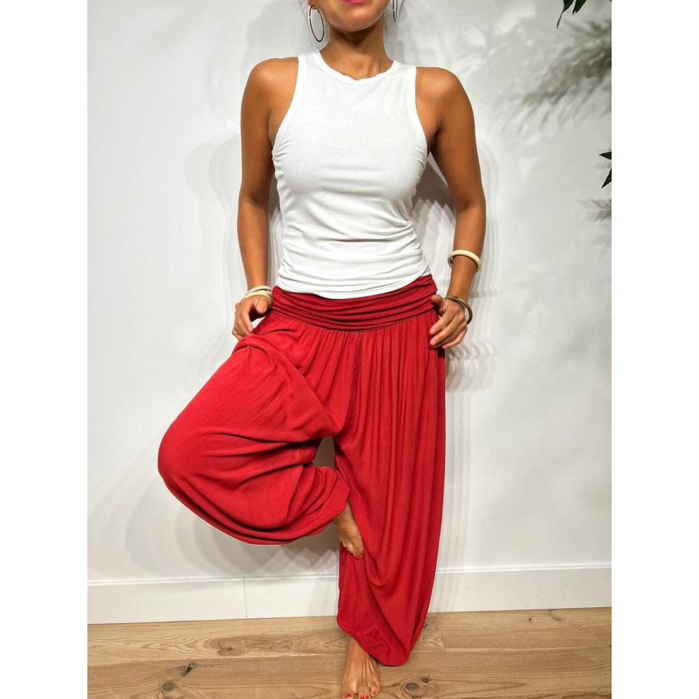 Pantalón Harem ALADDÍN Rojo HEVE