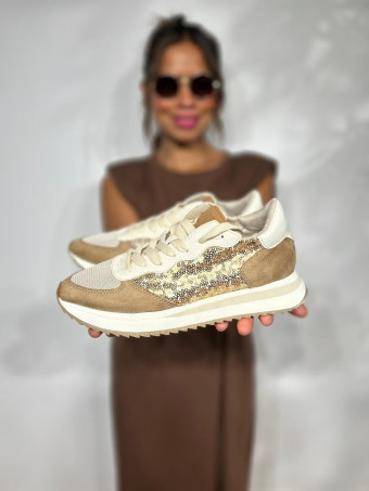 Deportiva Combinada Lentejuelas SPARKILL Oro HEVE