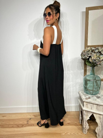 Vestido Escote Cruzado BRUNEY Negro HEVE