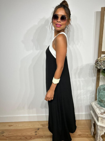 Vestido Escote Cruzado BRUNEY Negro HEVE