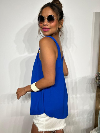 Cuerpo Evasé Broches KESTRY Azul Klein HEVE