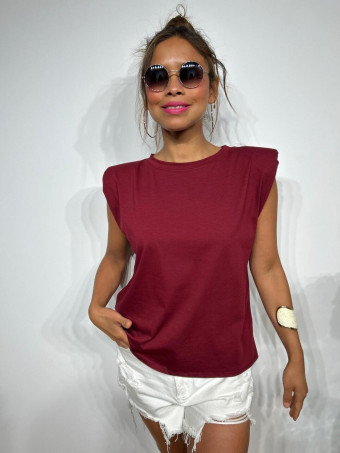 Camiseta Hombreras NOVALA Burdeos HEVE