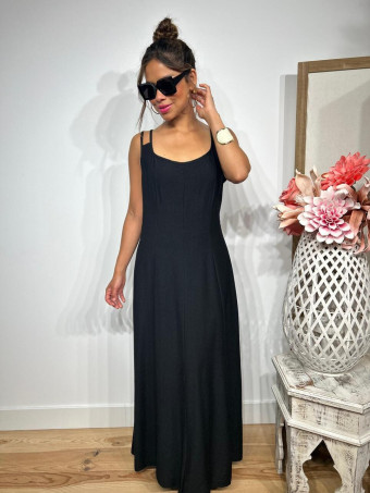 Vestido Pinzas Casual Style JANKEN Negro HEVE