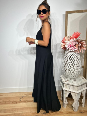 Vestido Pinzas Casual Style JANKEN Negro HEVE