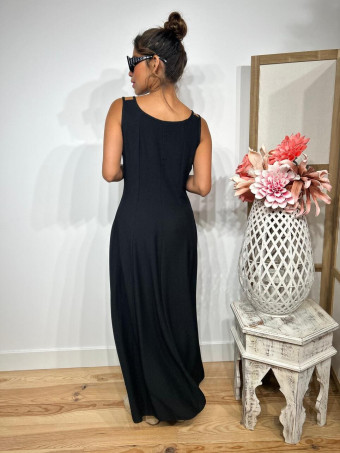 Vestido Pinzas Casual Style JANKEN Negro HEVE