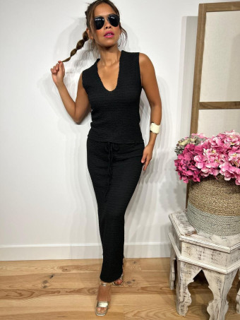 Conjunto Cuerpo y Falda KAMOSH Negro HEVE