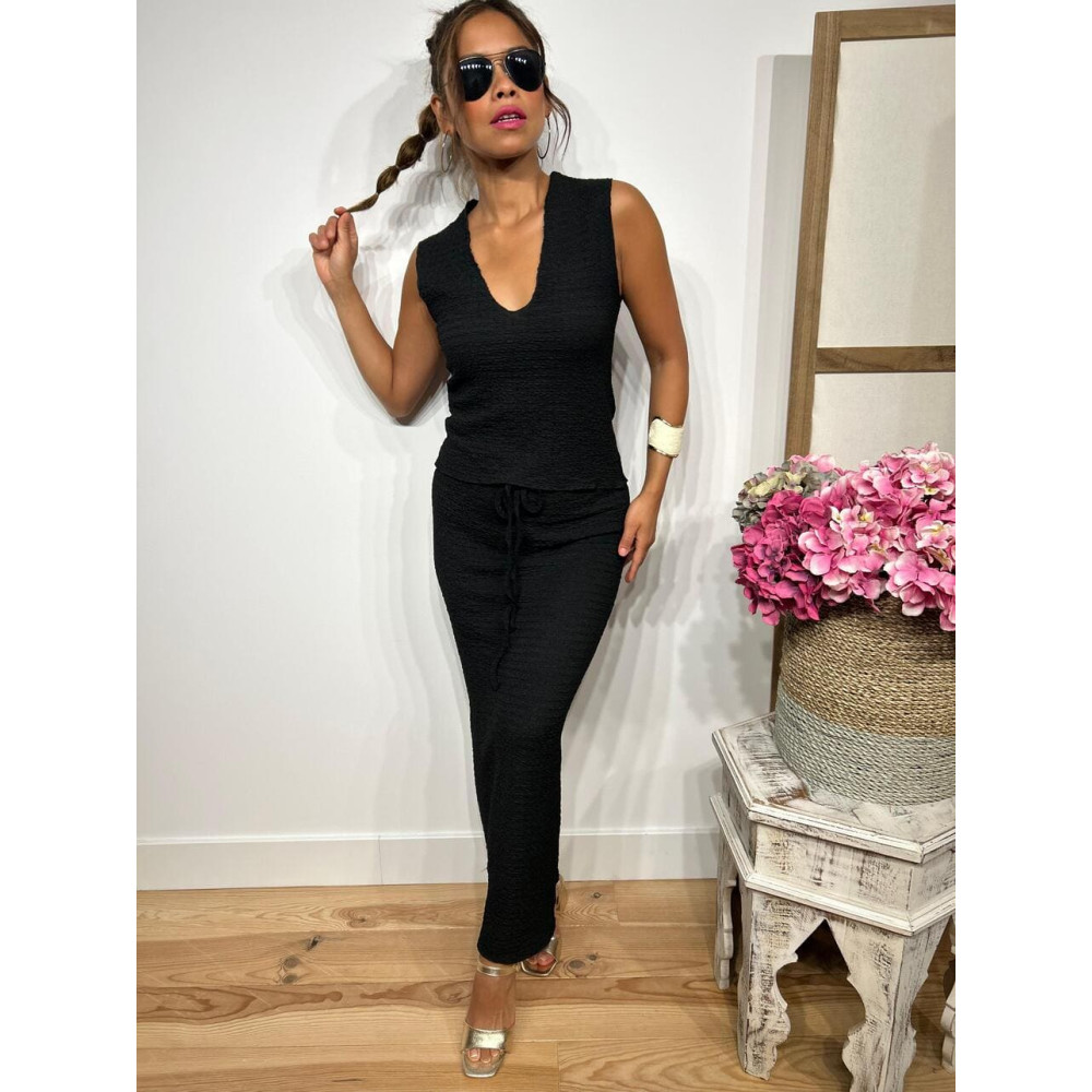 Conjunto Cuerpo y Falda KAMOSH Negro HEVE