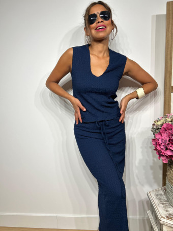 Conjunto Cuerpo y Falda KAMOSH Marino HEVE
