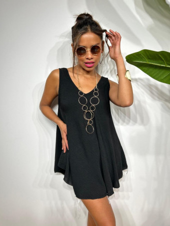 Cuerpo Evasé con Collar LAMARKIE Negro HEVE