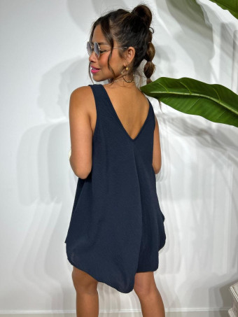 Cuerpo Evasé con Collar LAMARKIE Marino HEVE