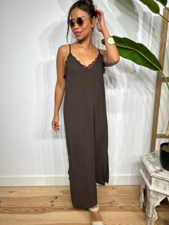 Vestido Lencero REENIE Marrón HEVE