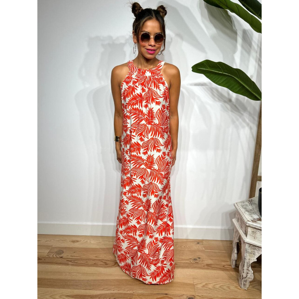 Vestido Halter Estampado FLAWLESS HEVE