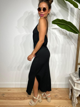 Vestido Estructura Arandela MARTEL Negro HEVE