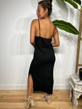 Vestido Estructura Arandela MARTEL Negro HEVE