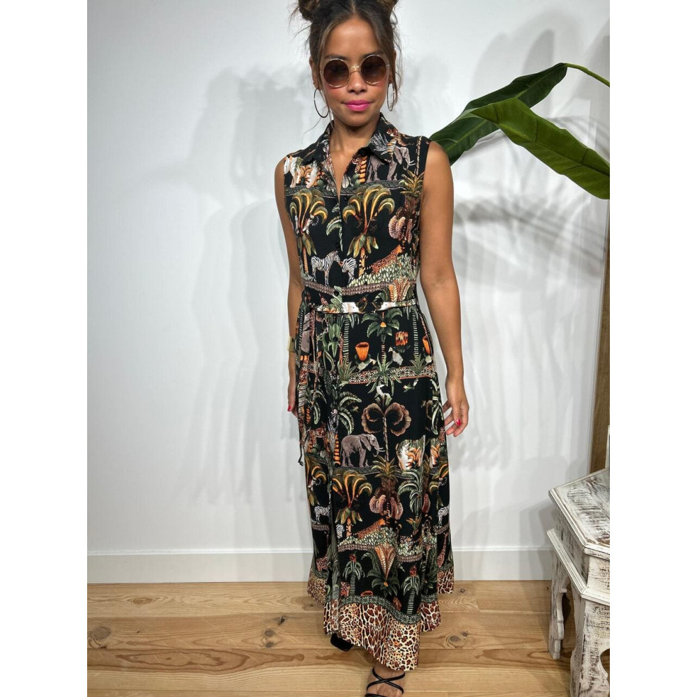 Vestido Camisero Estampado CONGO HEVE