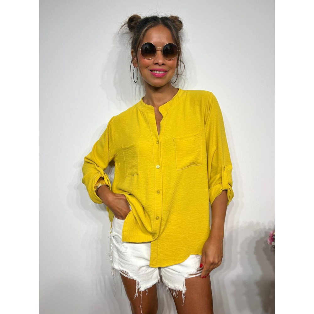 Camisa Fluida FLOSSIE Mostaza HEVE