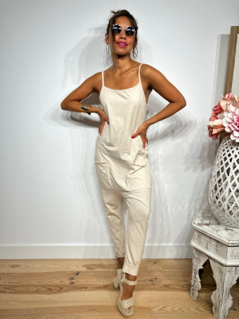 Mono Baggy Algodón CAMERON Beige HEVE